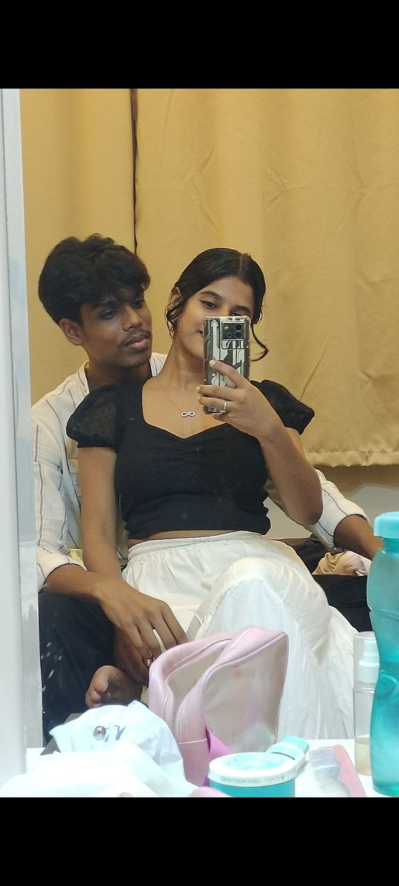 Mirror selfie together